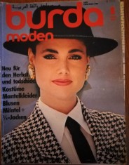 Burda revista moda vintage cu tipare anii 80