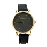 Cumpara ieftin Ceas Unisex Geneva Gold &amp; Grey, Carcasa Aurie 40mm, Bratara Silicon Negru, Quartz