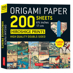 Origami Paper 200 Sheets Hiroshige Prints 6 3/4"" (17 CM): Large Tuttle Origami Paper: High-Quality Double Sided Origami Sheets Printed with 12 Differ