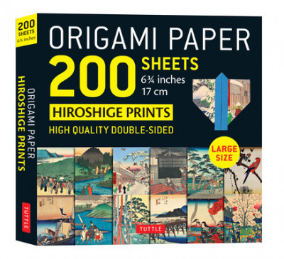 Origami Paper 200 Sheets Hiroshige Prints 6 3/4&amp;quot;&amp;quot; (17 CM): Large Tuttle Origami Paper: High-Quality Double Sided Origami Sheets Printed with 12 Differ foto