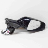 Oglinda Laterala Dreapta Tesla Model S 2017, Portocalie/Neagra, cu Unghi Mort, Originala, Garantie 12 Luni