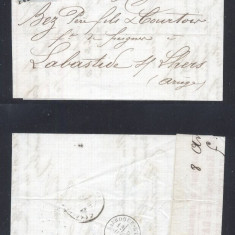 France 1870 Postal History Rare Cover + Content 3982 TOULOUSE DB.344