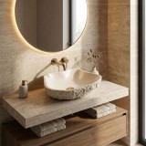 Lavoar pe blat Isla Warm Beige