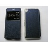 Husa Flip Carte S-View Albastra Sony Xperia Z3, Etui Protectie Telefon