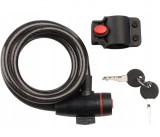 Cumpara ieftin Antifurt cu 2 chei pentru biciclete si motociclete, 100 cm lungime, 12 mm grosime, negru