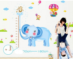 Sticker decorativ, masuratoare cu animalute 230 cm, 110STK foto