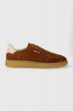 Gant sneakers din piele intoarsă Cuzmo culoarea maro, 28633479.G420