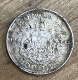 MNDRO0003 Monedă Argint 200 Lei 1942 - Regele Mihai I - Regatul Rom&acirc;niei / WW2