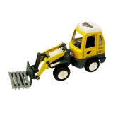 Utilaj de constructii de jucarie cu sunete si lumini, 16-18 cm, stivuitor metalic