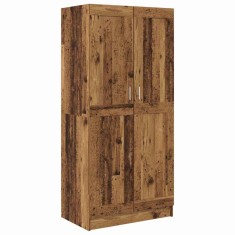 vidaXL Dulap cu raft Lemn Vechi 82.5 x 51.5 x 180 cm Lemn compozit