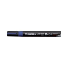 Marker permanent cu vopsea Donau, varf rotund, 2. 8 mm, albastru