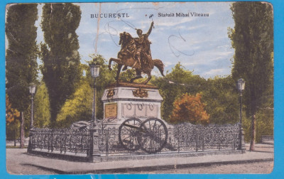 (41) CARTE POSTALA - BUCURESTI - STATUIA MIHAI VITEAZU foto