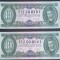 Ungaria, 2 x 10 Forint 1969, Consecutive.