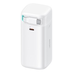 Baterie externa 18000mah usb-c pd45w cu cablu tip-c, usams, white foto