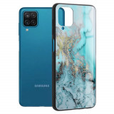 Cumpara ieftin Husa pentru Samsung Galaxy A12 / A12 Nacho, Techsuit Glaze Series, Blue Ocean