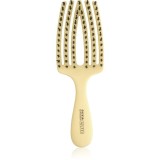 Olivia Garden Club The Nomad Detangling&amp;Shine Fingerbrush​ perie de tip paletă pentru păr Yellow 1 buc