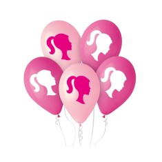Set 5 baloane premium My Pink World cu cal Godan , 12 inch, roz tematic
