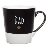 Cană New Bone DAD, Bicolor, Capacitate 0,22L, Negru-Alb, Oem