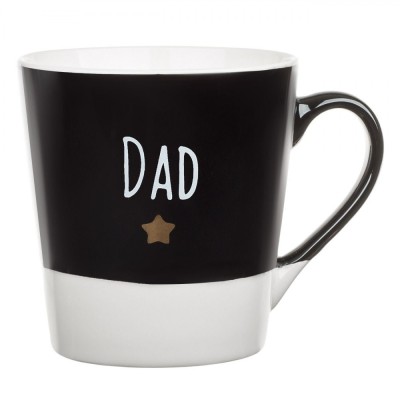 Cană New Bone DAD, Bicolor, Capacitate 0,22L, Negru-Alb foto