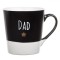 Cană New Bone DAD, Bicolor, Capacitate 0,22L, Negru-Alb