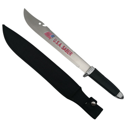 Maceta de vanatoare IdeallStore&amp;reg;, USA Freeknife, negru, 45.5 cm, teaca inclusa foto