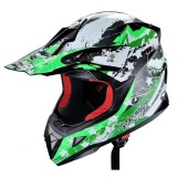 Casca De Protectie Pentru Motociclete Si Atv-Uri, Culoare Verde, Marime M, Hecht54915M