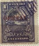Timbre Interbelica TMB1RAR Honduras 1 centavo supratipar