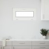 Fereastra Subsol Triplu Geam vidaXL RISOR 80x40 cm PVC Alb Inclinare, Izolare Termica si Fonica, Siguranta