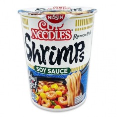 Supa instant noodles cu creveti Soy Sauce Nissin 63g MGR28023 foto