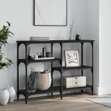 Cumpara ieftin Măsuță consolă, negru, 102x29x75 cm, lemn compozit