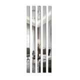 Oglinda Autoadeziva Premium, Dimensiuni 35 x 8 cm CBD CORAL BEST DEALS, Pentru Amenajarea Spatiului Interior, Model Dreptunghi, Set 6 Bucati 35 cm 8 c