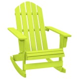 Cumpara ieftin Scaun balansoar de gradina Adirondack, verde, lemn masiv brad