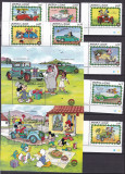 Sierra Leone 1989 Disney auto MI 1332-1339 + 2 bl. 116, 117 MNH