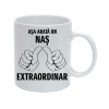 Cana alba personalizata &quot;Asa arata un nas extraordinar&quot;, INOVATIX&reg;. 330ml, Oem