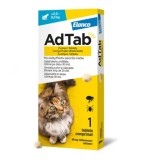 Cumpara ieftin Tableta antiparazitara pentru pisici AdTab 2-8 kg (cut x 1tb)