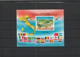 ROMANIA 1990 LP 1238 TURNEUL FINAL AL C.M. DE FOTBAL ITALIA COLITA NEDANT. MNH