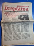 ziarul dreptatea 4 - 10 decembrie 1996 - emil constantinescu la alba iulia