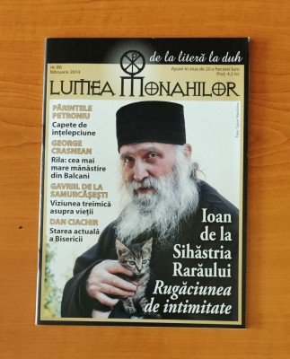 Lumea monahilor (Nr. 80 - februarie 2014) - Ioan de la Sihăstria Rarăului foto