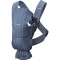 Marsupiu Anatomic Mini BabyBjorn, cu Pozitii Multiple de Purtare 3D Bumbac Indigo