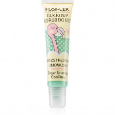 FlosLek Laboratorium Cool Lime Exfoliant pentru buze 14 g