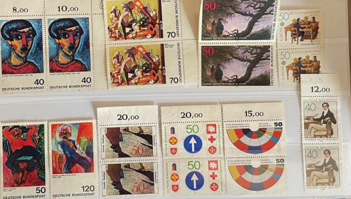 Lot de 18 timbre nestampilate Germania