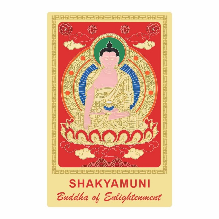 Abtibild sticker impotriva obstacolelor in calea fericirii cu buddha Shakyamuni