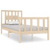 Cadru de pat single, 90x190 cm, lemn masiv