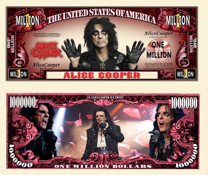!!! SUA = FANTASY NOTE (TJ6) = CANTARETUL ALICE COOPER - 2023 - UNC