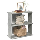 VidaXL Bibliotecă cu 3 niveluri gri beton 60x30x60 cm lemn 860250