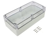 Carcasă universală KRADEX ZP240.120.75SJP TM PC cu bucșă din alamă, dimensiuni 120x240x75mm