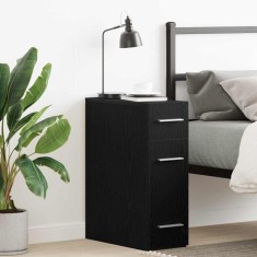 vidaXL Dulap de farmacie Stejar negru 20 x 45.5 x 60 cm Lemn compozit 862637