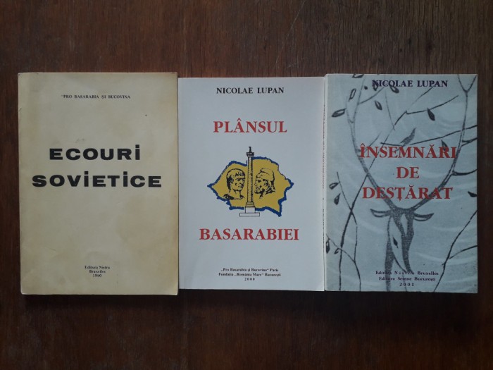 Insemnari de destarat + alte 2 carti de Nicolae Lupan / R3P2F