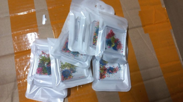 Decor pentru unghii, flori uscate D23