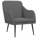 Cumpara ieftin Fotoliu, gri inchis, 63x76x80 cm, textil